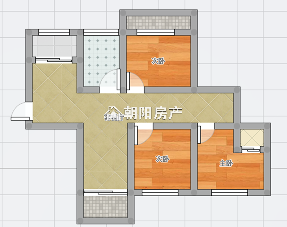心享世城三期 109平 南向三室二厅 满两年精装 学区房