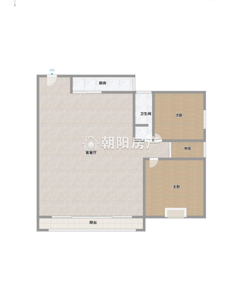 状元学府 83平 南向两室采光好 学区房 交通便利