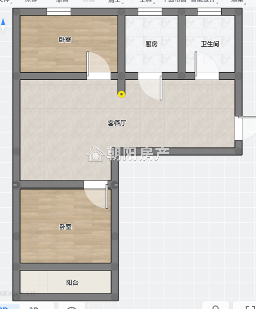 居乐小区一期 63平 南向两室一厅 交通便利 简装