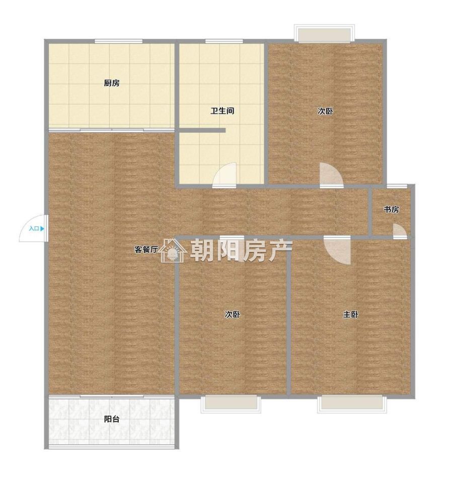 书香茗苑 129平 三室两厅 单价3469元 满两年 学区房