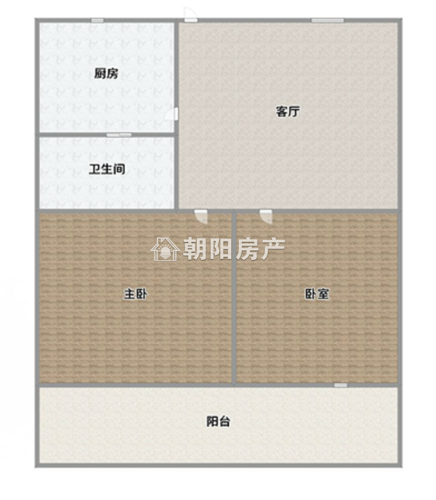 龙眼村 42平 南向两室一厅 学区房 高楼层采光好