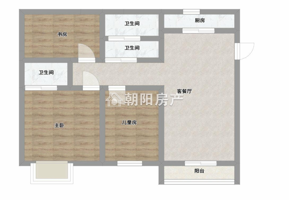 春雨梧桐 127平 南向三室二厅 满两年免税 学区房