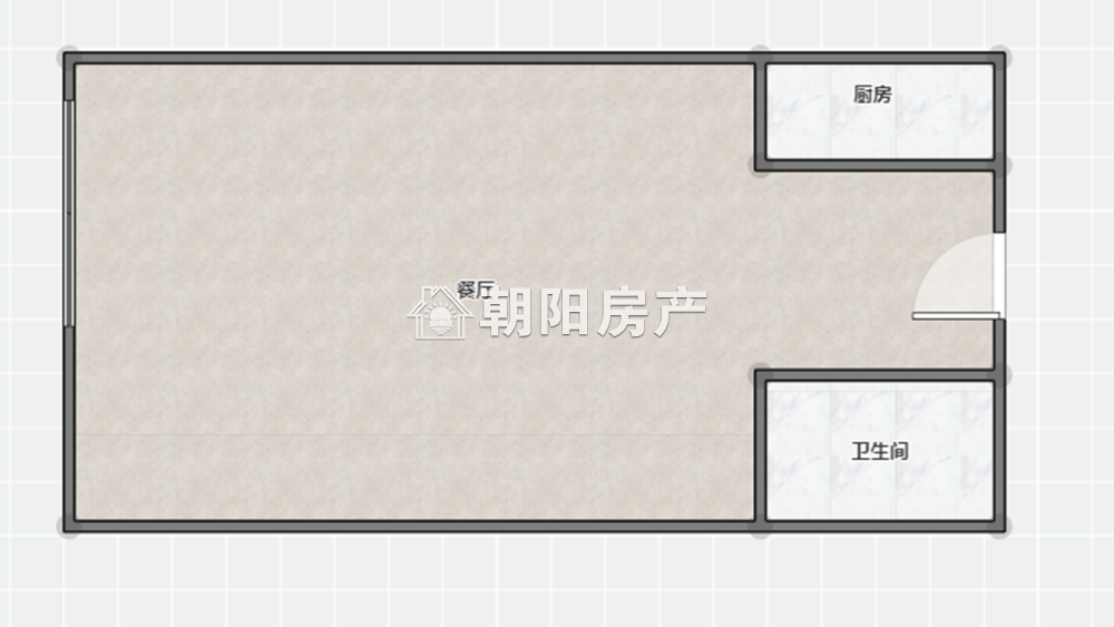 中城建城市国际中心 45平 1室1厅 交通便利 毛坯高楼层