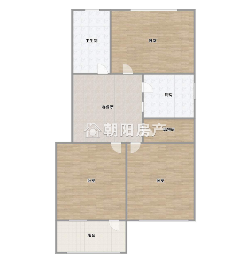 二汽新村(一区) 78平 3室1厅 南向采光好 单价2820元/平