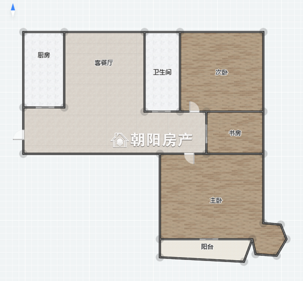 双子星座 115平 南向三室二厅 精装 满两年 学区房