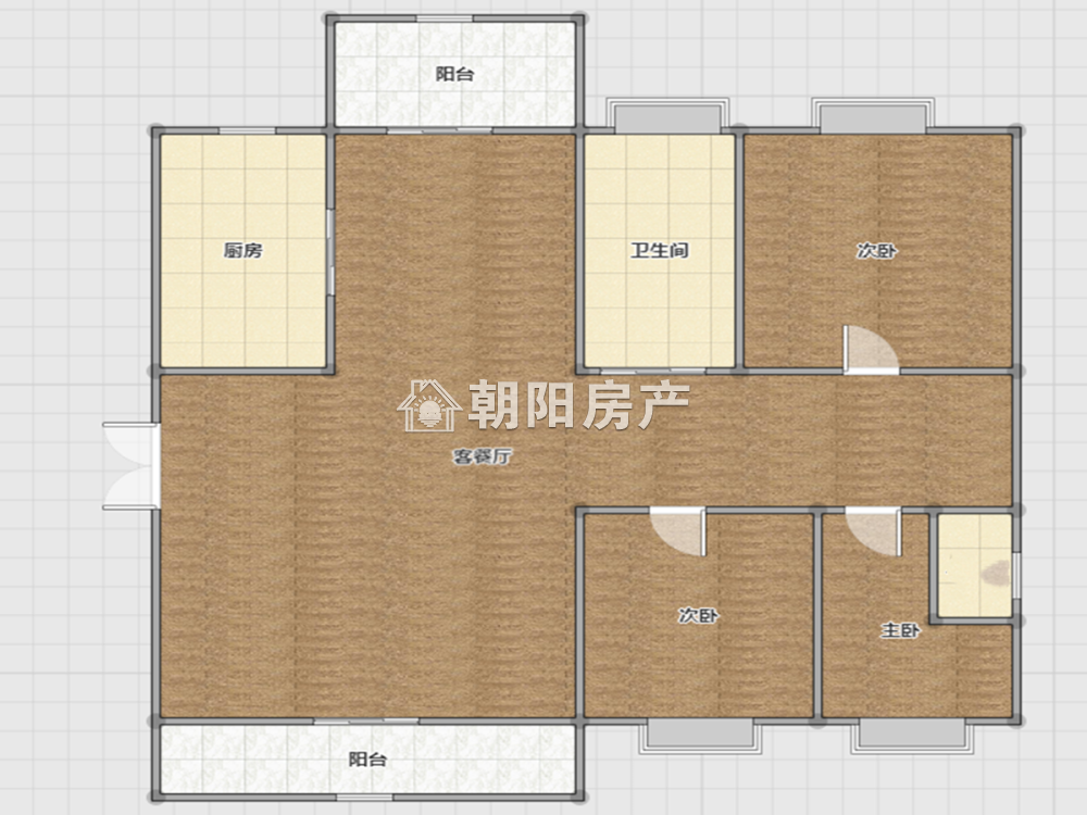 金色家园 147平 精装南向大三居 学区房 高楼层视野好