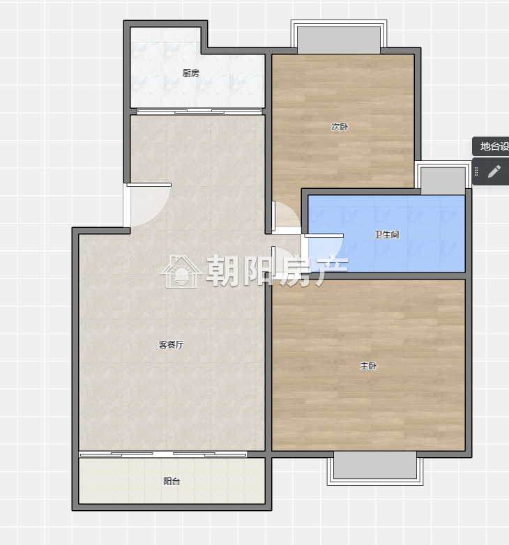 桃源居 88平 南向两室精装 单价2589元 交通便利