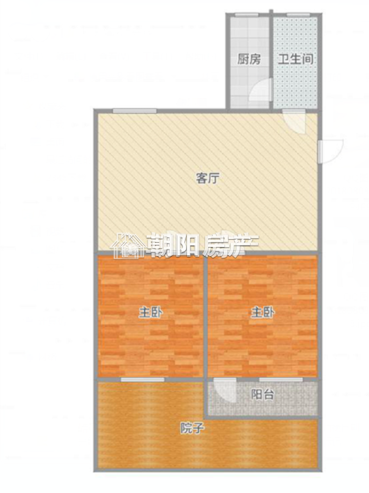吉安小区多层一楼带院子精装2室1厅采光好出售