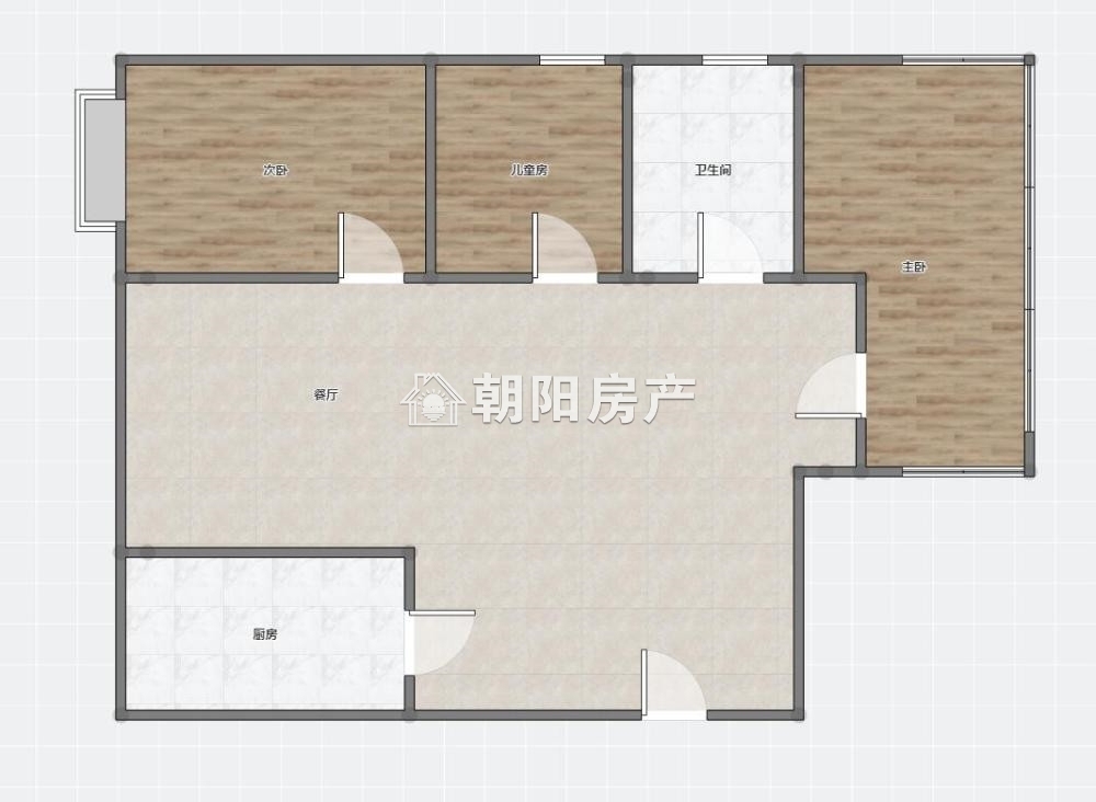 公园道一号 104平 南向三室二厅 交通便利 毛坯自由装修