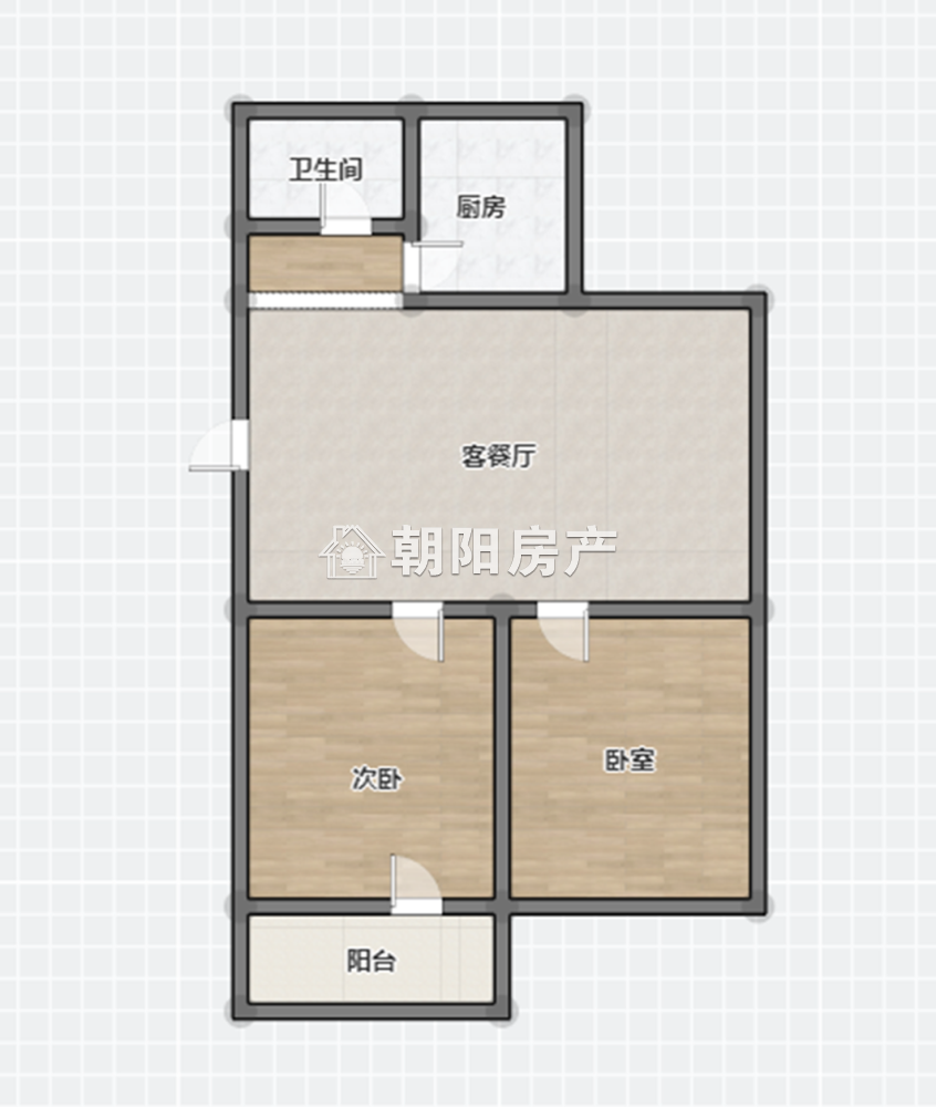 铁路新村 57平 南向两居 2259元/平 满两年 交通便利
