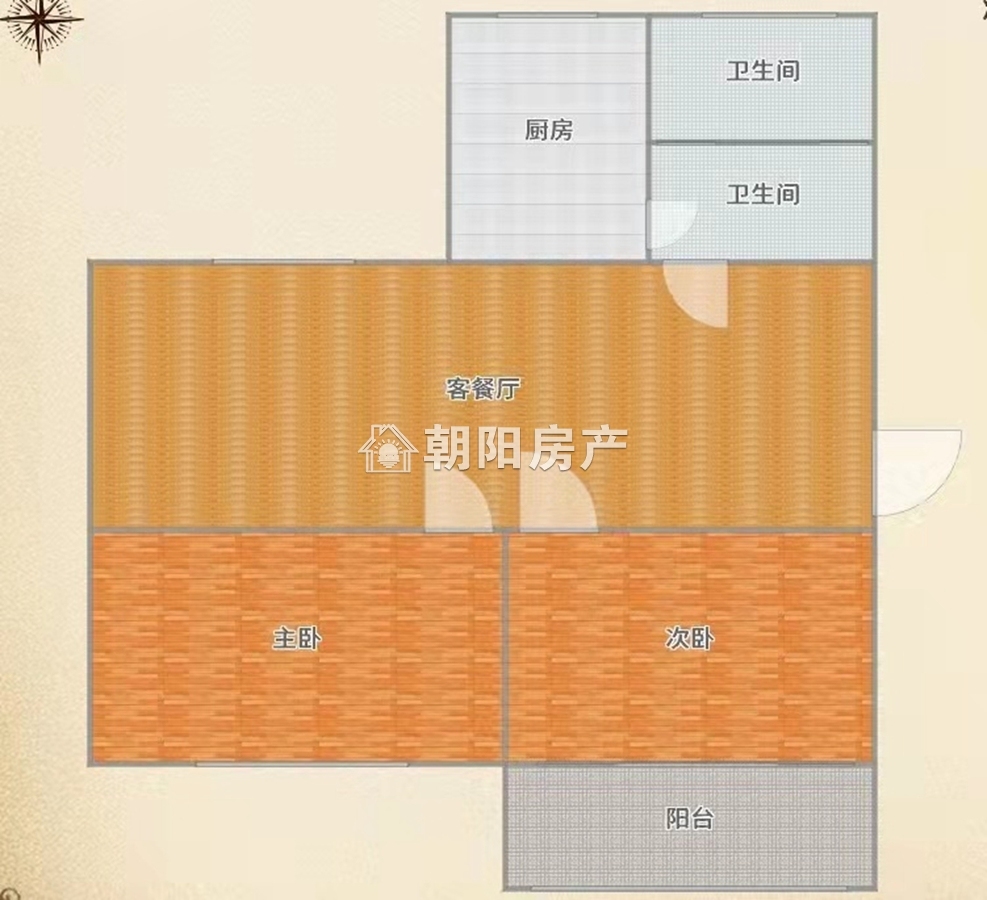 海达花园 89平 南向两室 满两年 精装 交通便利