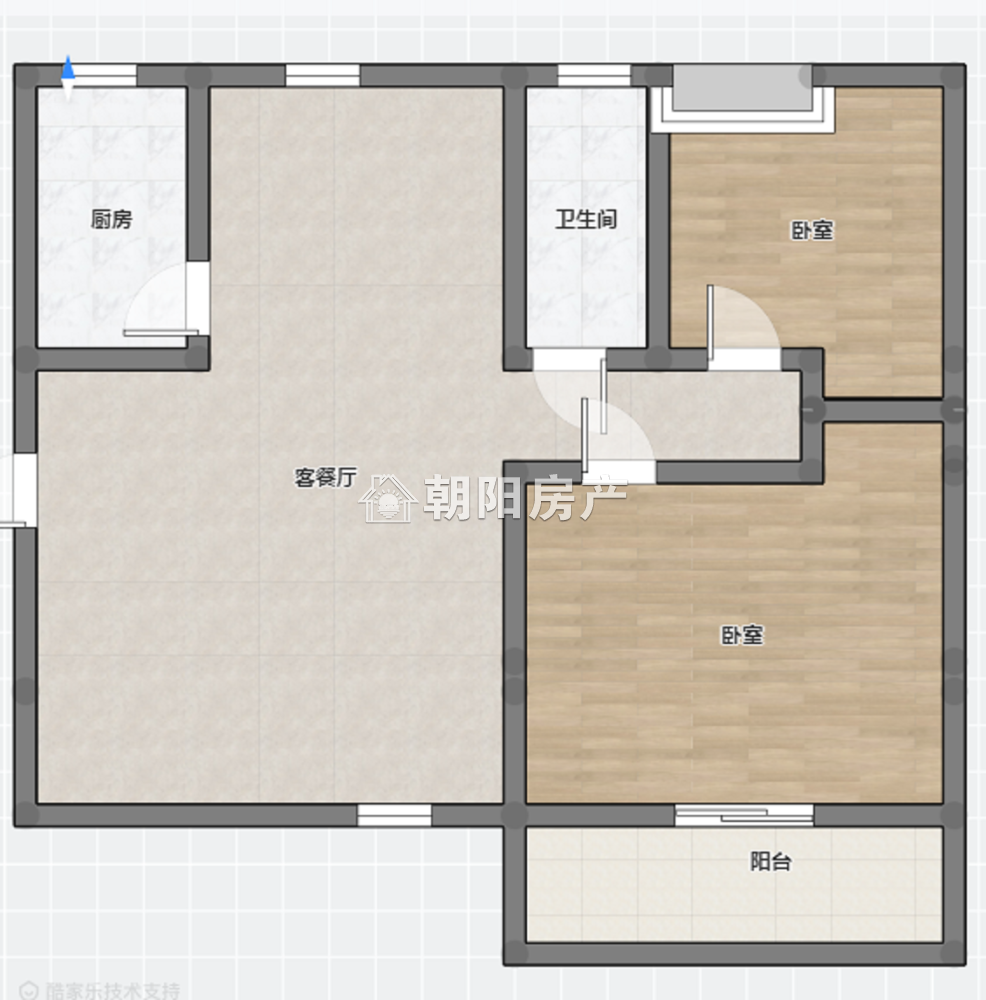 瑞鑫大厦 95平 南向两室 采光好 交通便利