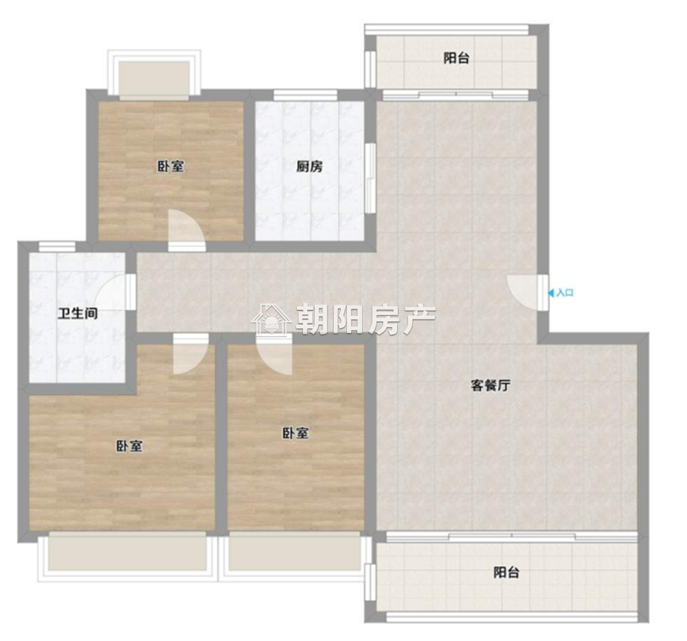 香格里拉 108平 南向三居 采光好 免税 随时看房
