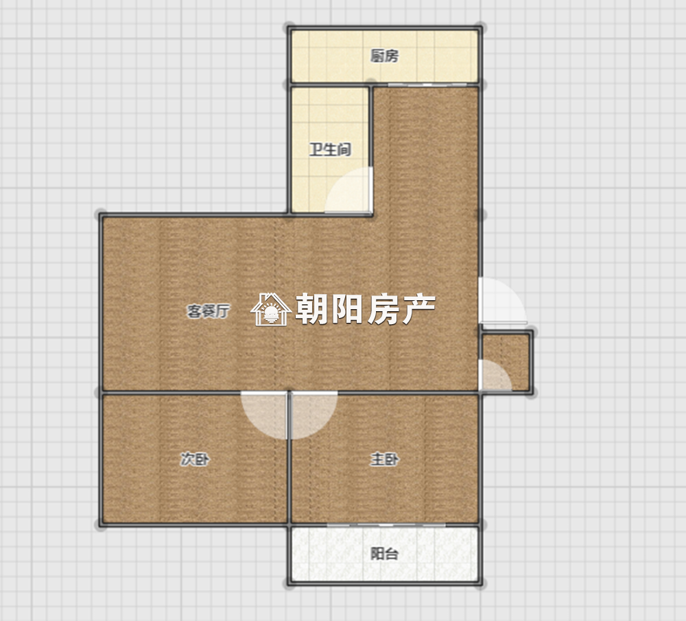 金山花园 86平 朝南精装两室 2312元/平 学区房