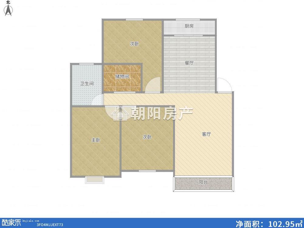 楚都一期 118平 南向三室 满五唯一 学区房