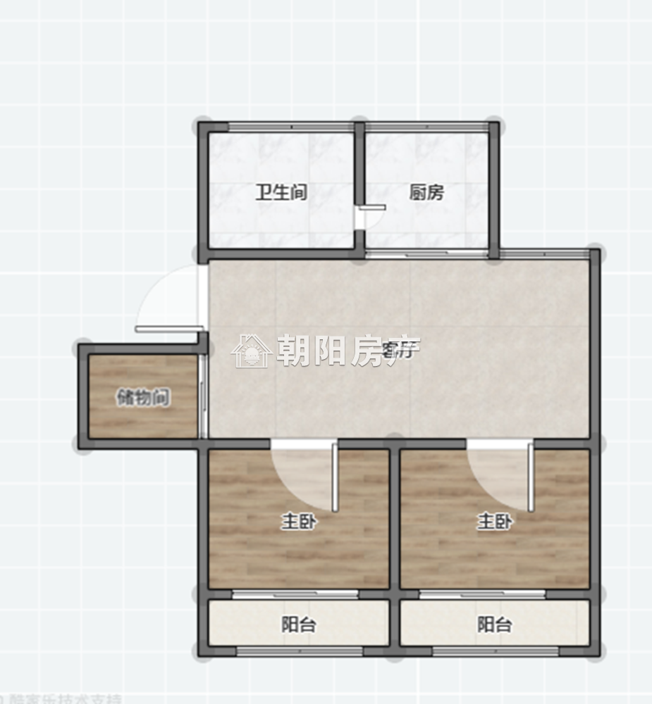 书香茗苑 44平 南向两室精装 交通便利 学区房