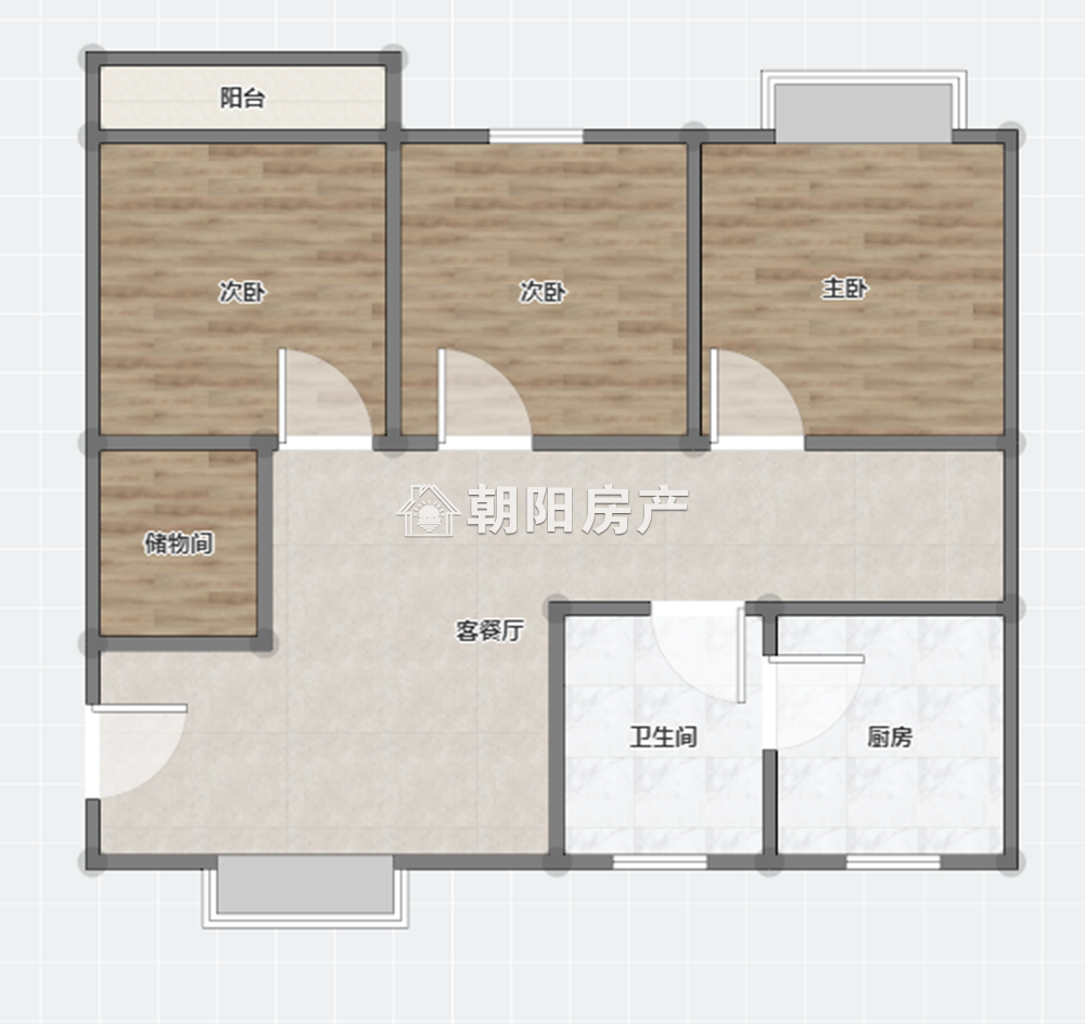 金玉新村 148平 南向精装三室 2500元/平 满两年随时看房