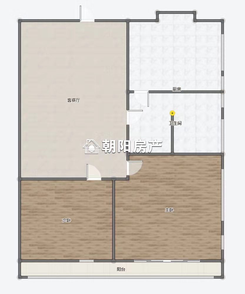 万茂华府 54平 两室一厅 随时看房 毛坯自装修