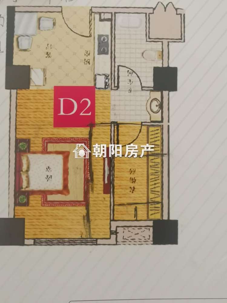 惠利中都铭座 55平 精装一室一厅 学区房 交通便利