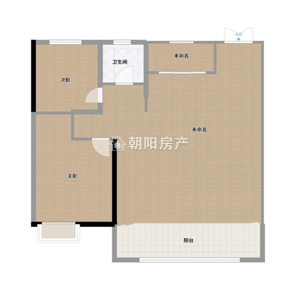 东方蓝海樾府 114平 南向三室 交通便利 毛坯