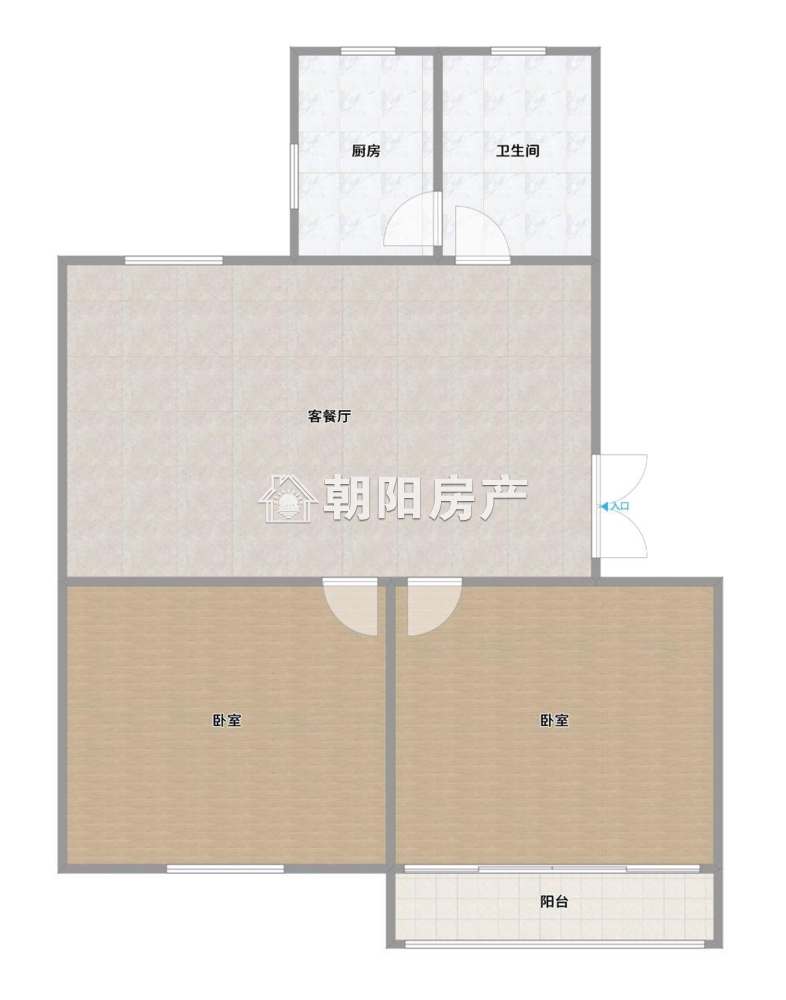 百花园一期 73平 南向两室 满五唯一 普装