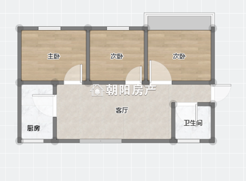 谢二中村 80平 南向三室 交通便利 单价2188元/平