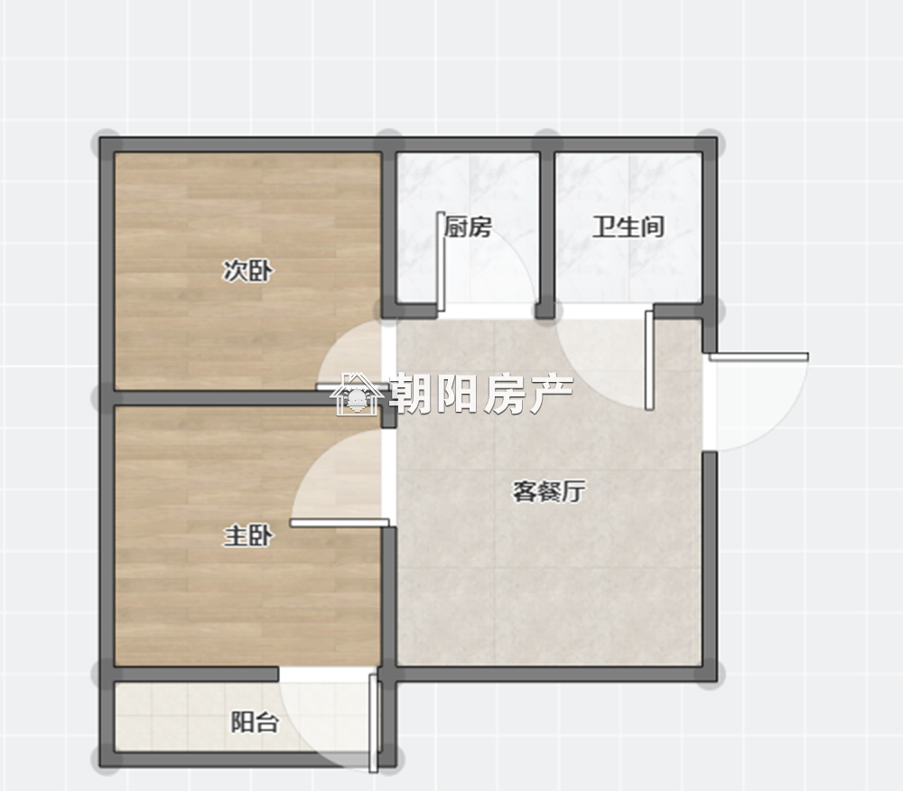 桂苑东区 42平 朝南两室 满两年 交通便利 普装