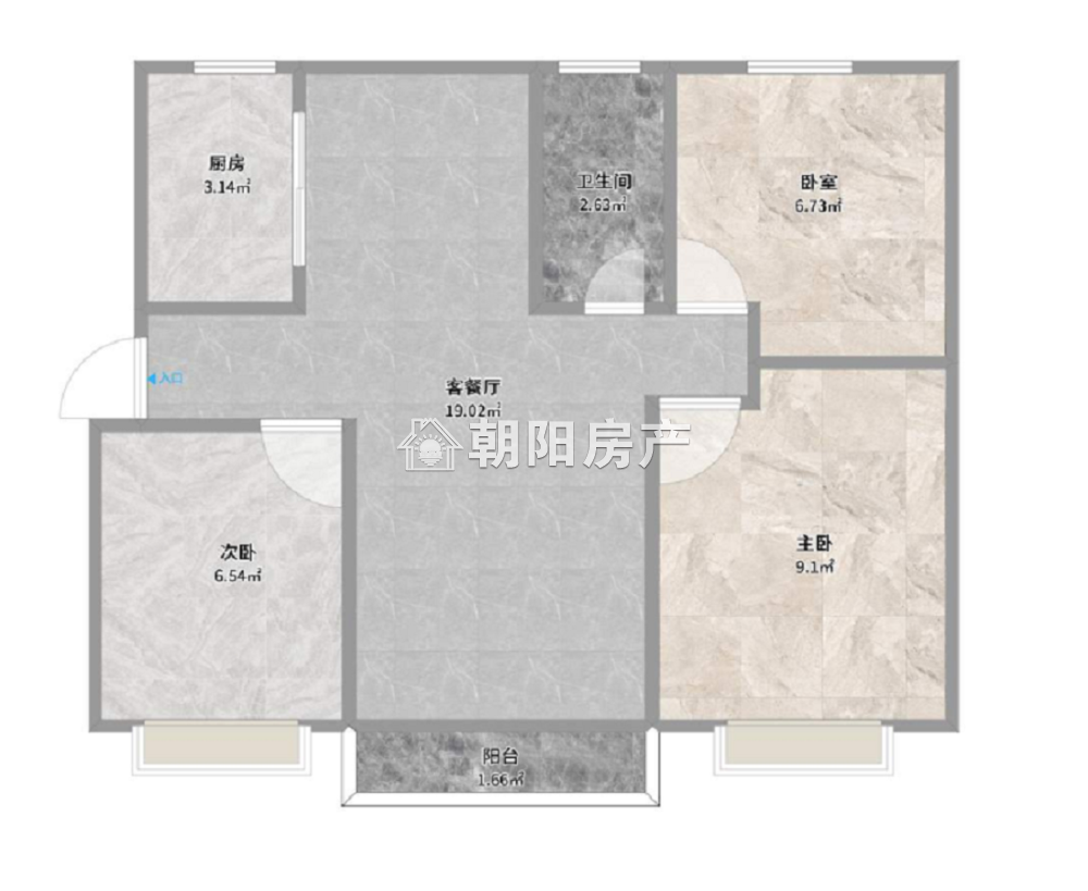 状元学府 88平 南向三居 交通便利 学区房 
