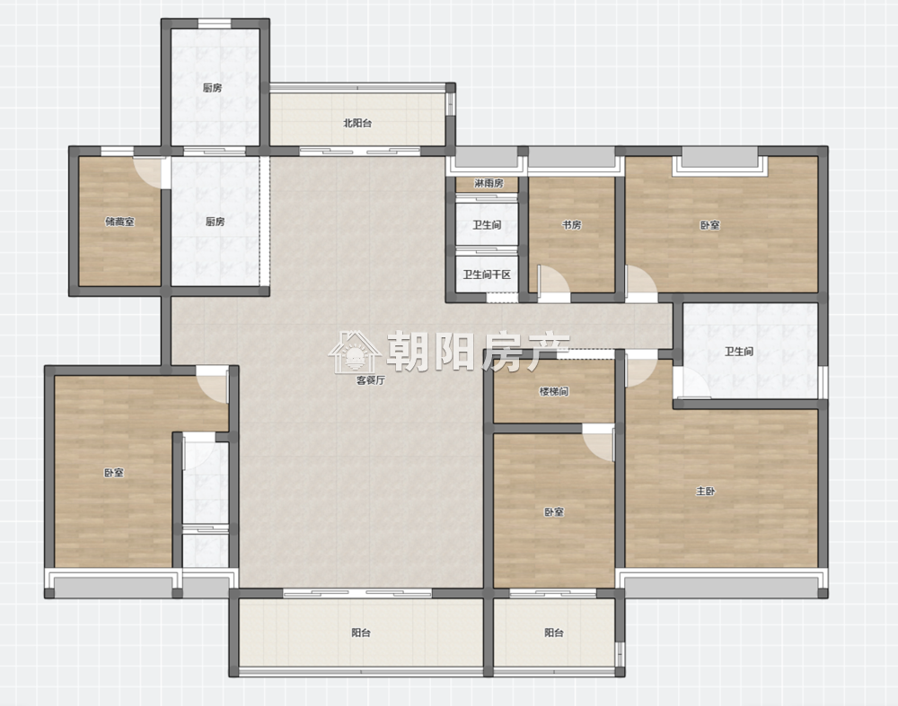 山南碧桂园 239平 南向四室两厅 精装高楼层 7929元/平