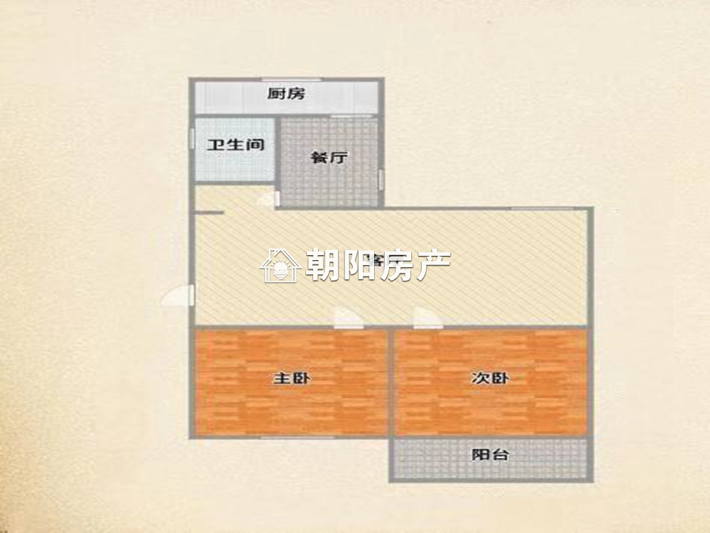 园丁小区 73平 朝南精装两室 满两年 交通便利 采光好