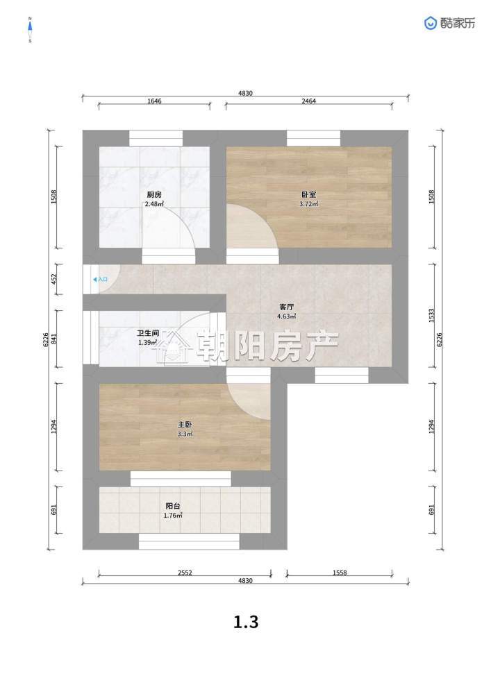 和谐家园 92平 南向三室 学区房 环境好