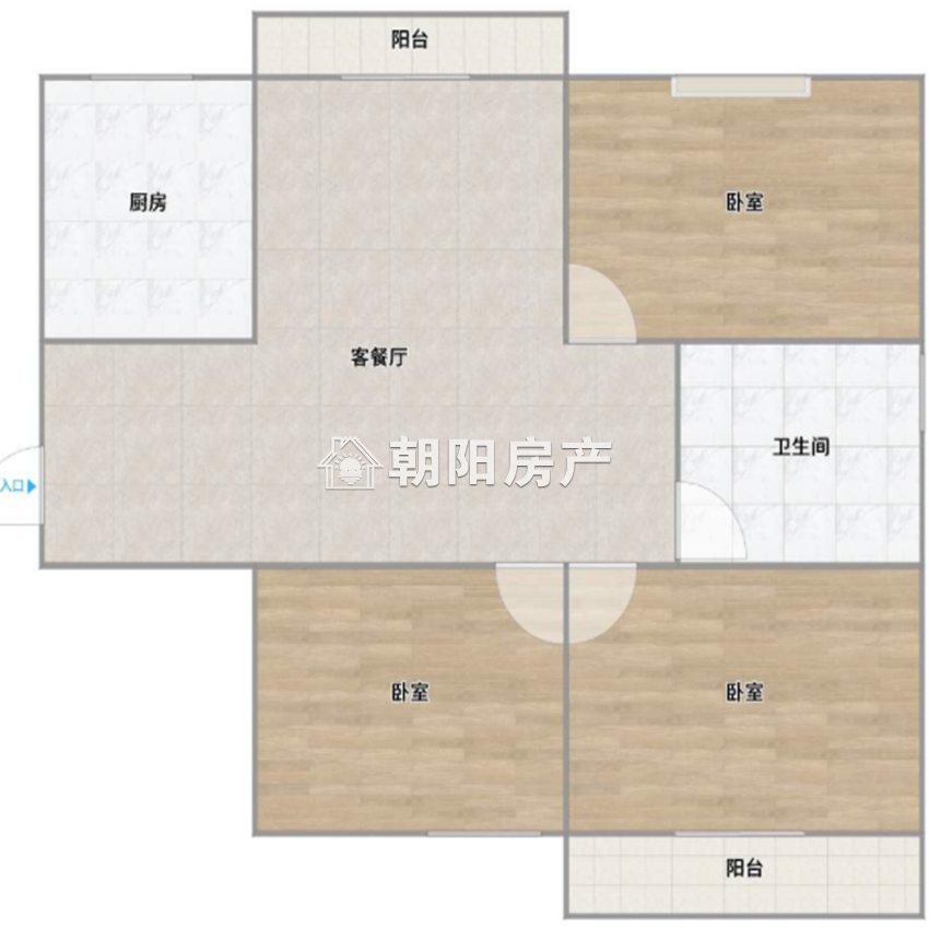 湖滨公园城 113平 南向三居 满两年免税 学区房采光好