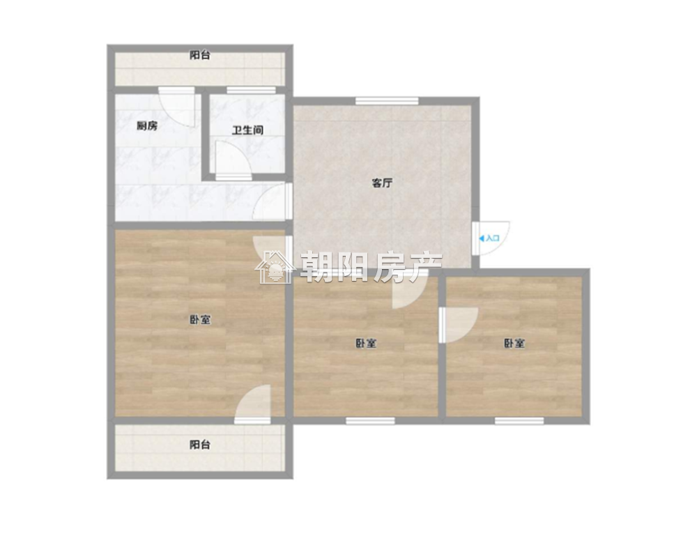 医药公司家属楼 81平 南向三居 简装 交通便利