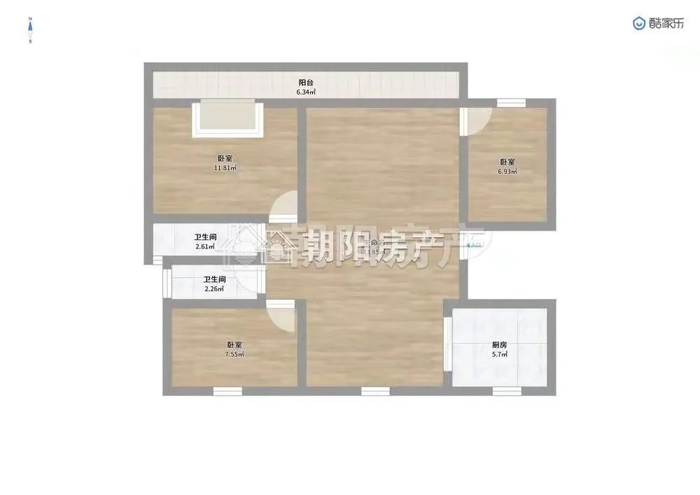 顺景天城三期睿园 131平 南向三居 交通便利 学区房