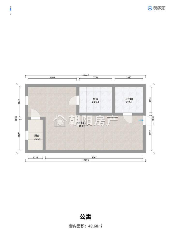 福海园三期 58平 朝南一室一厅 精装 交通便利 学区房