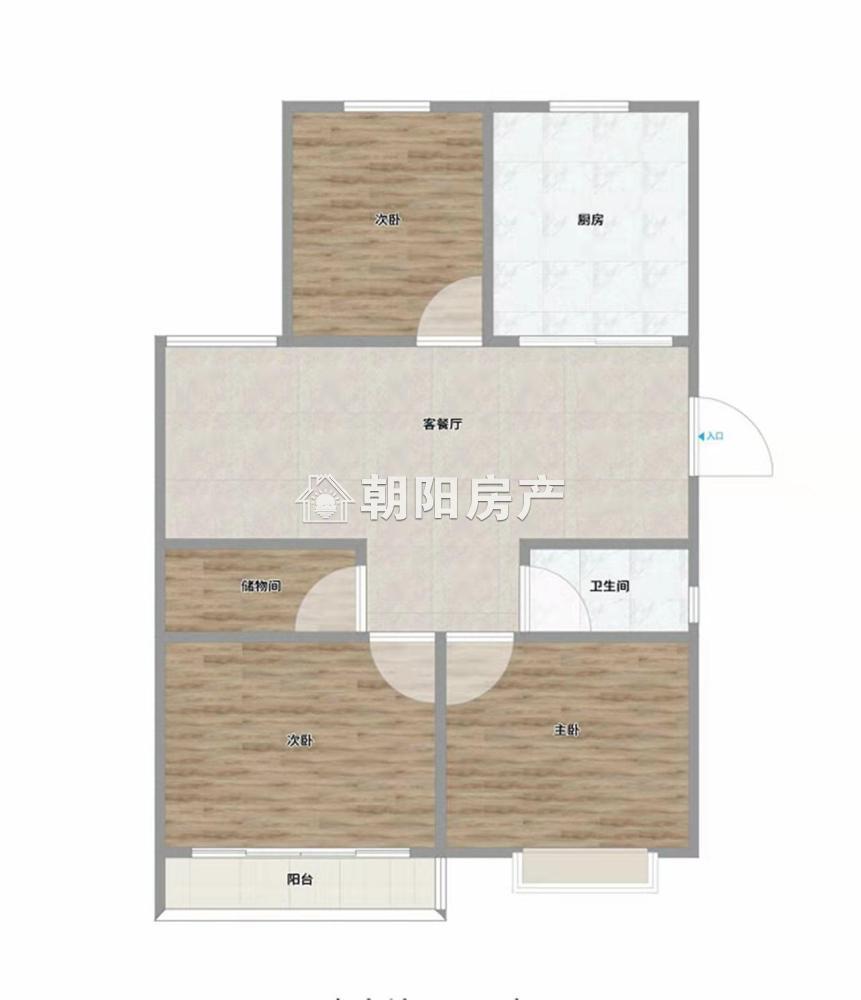 金大地悦府 110平 南向三居 满两年 交通便利 学区房