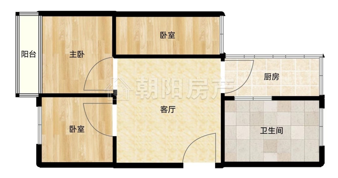 芳草园综合楼 65平 朝南三室 简装 随时看房