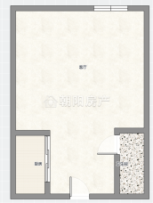 中城建城市国际中心 45平 精装一室一厅 满两年 交通便利