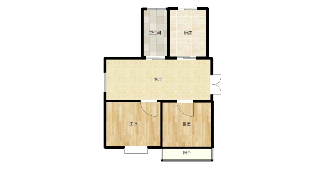 新乐村 63平 南向两室一厅 满五唯一 简装_13