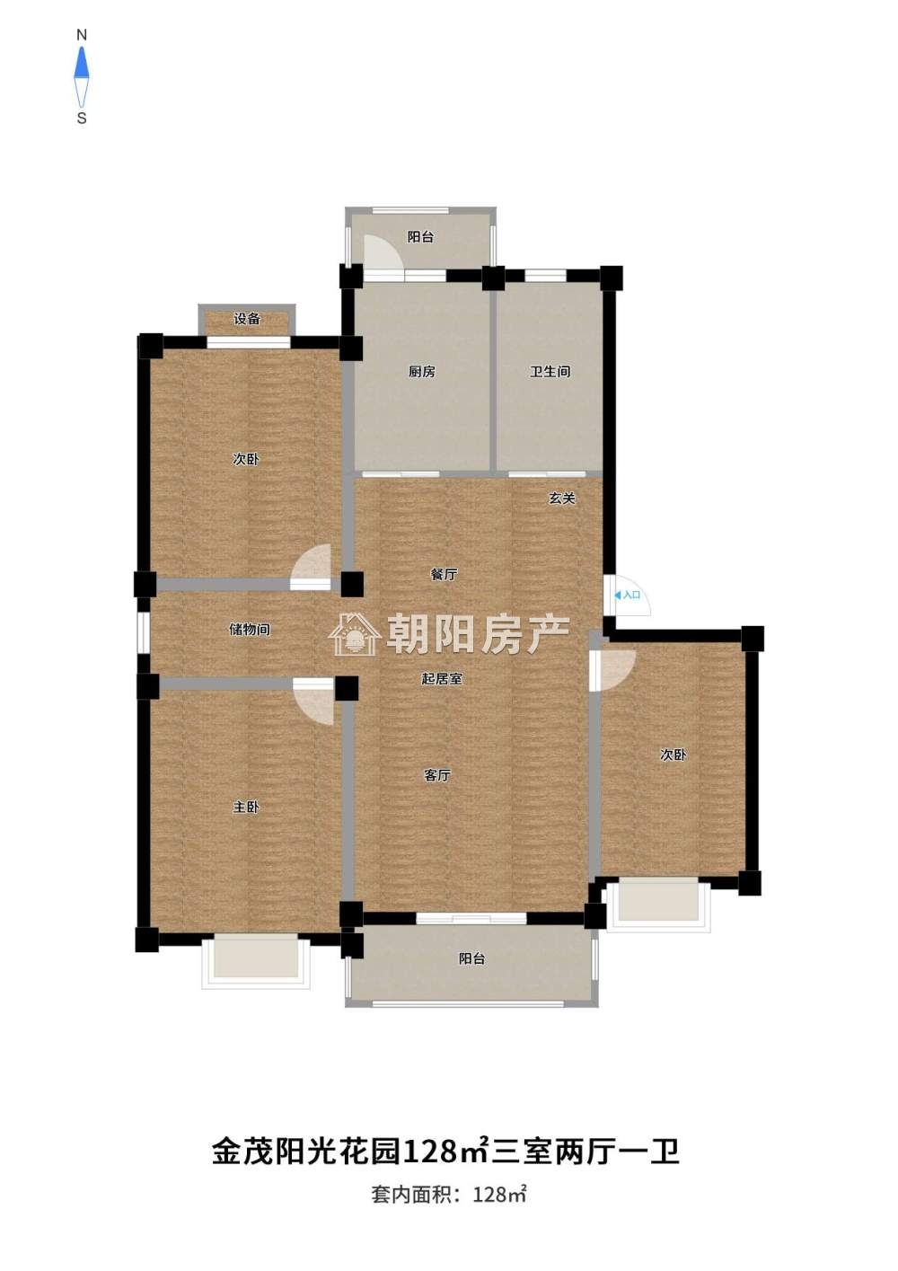 金茂阳光花园精装三室  采光极佳_23