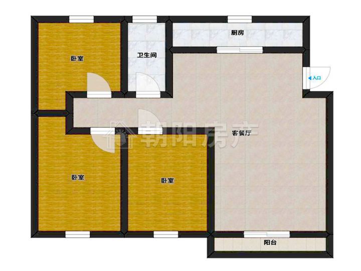 龙泉村精装三室两厅90平好房出售_25