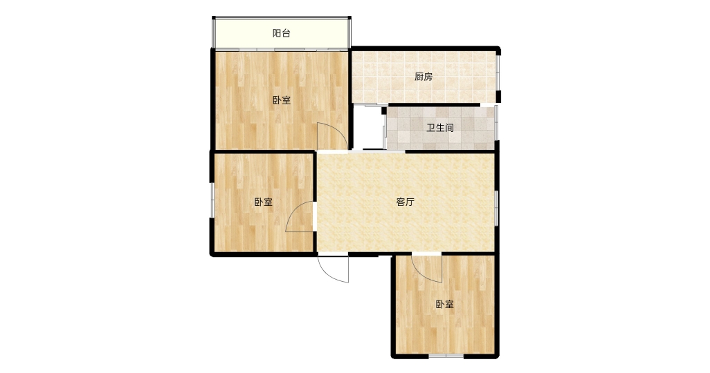 出售新华二村3层65.84平方3室1厅简装房_14