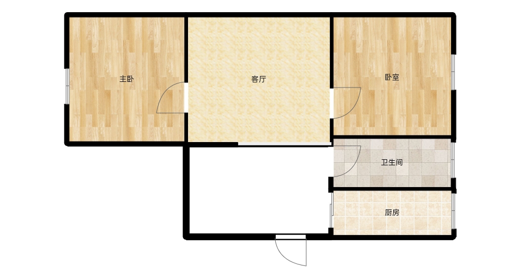 出售十排楼精装房2室1厅_14