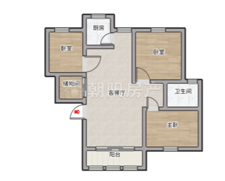 惠利江陈新村精装3室1厅出售_13