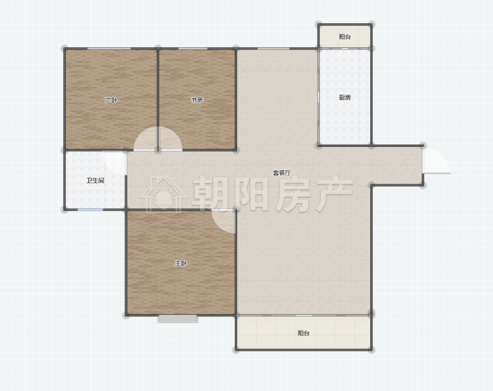 淮河新城三期三室两厅南北通透普装急售_13