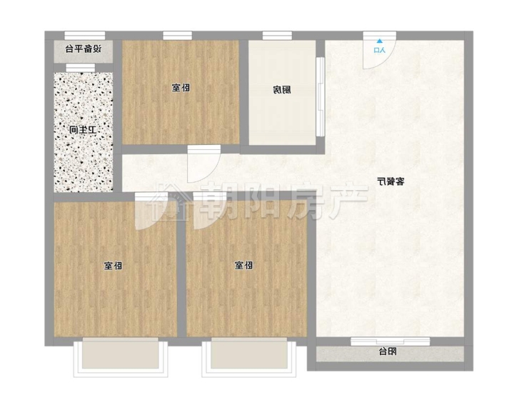 四宜新雅居3房2厅纯毛坯采光好急售_10