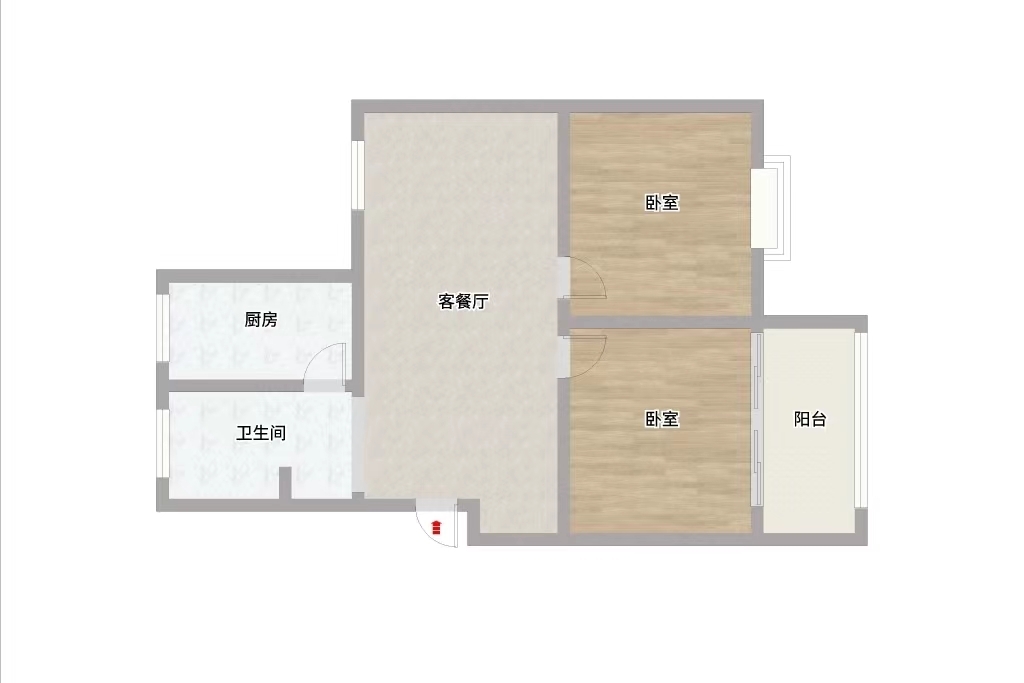 出租和平村70平方四层二室一厅简装环境好地势好_14