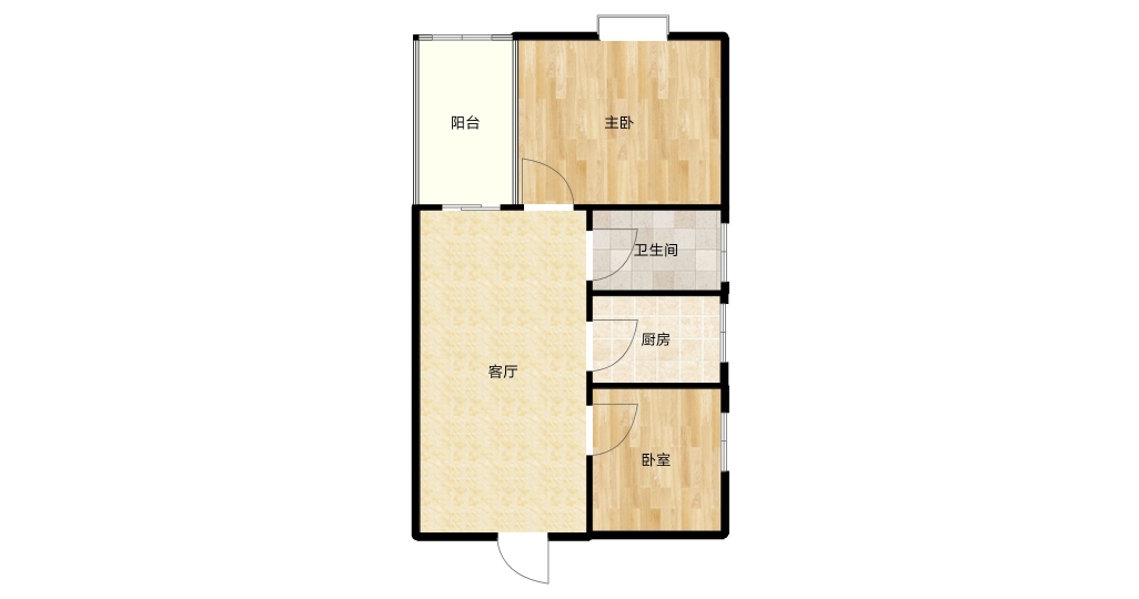 四小学区合家福小高层两室一厅普装出售_11