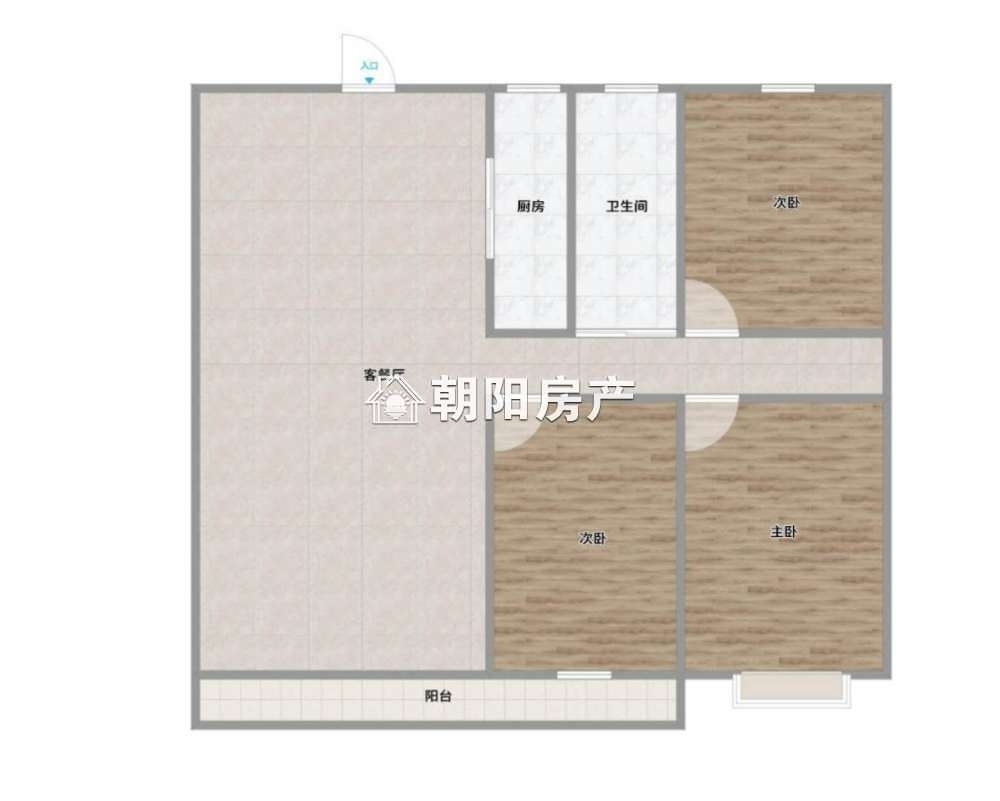 中和一品115平方3室毛坯三小学区房出售_13