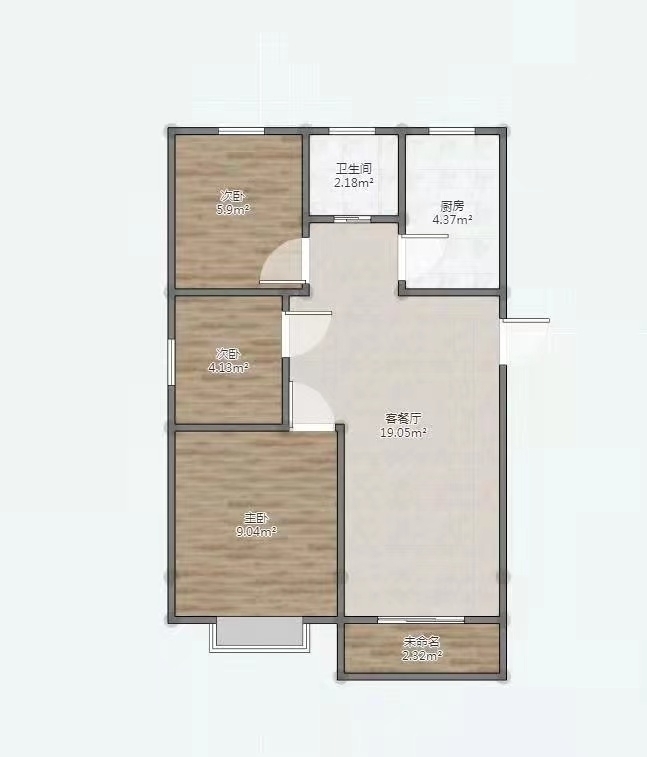 古城菜市107平方简装3室2厅有院子42万古城学区_8